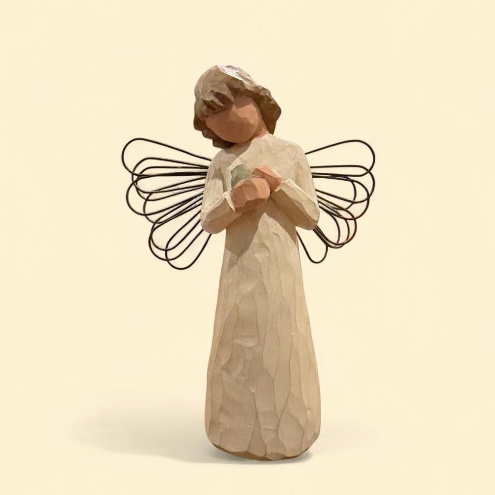 Willow Tree Angel of Healing Sculpture with Wire Wings 5”